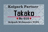 コイパークパートナー証　No015　Takakoさん。 